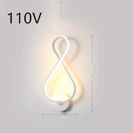 Minimalist bedroom bedside lamp