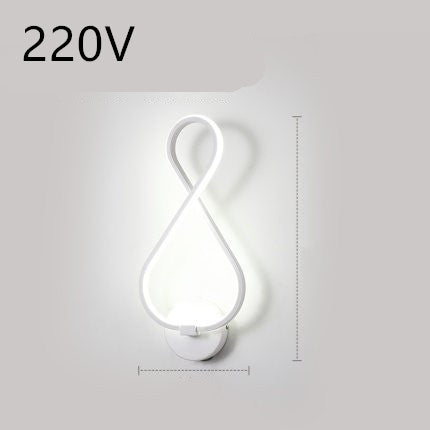 Minimalist bedroom bedside lamp