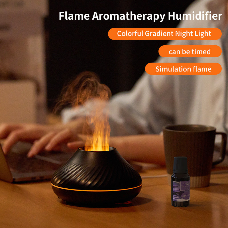 Newest RGB Flame Aroma Diffuser 130Ml