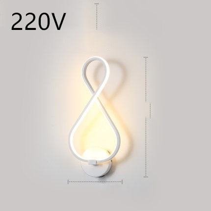 Minimalist bedroom bedside lamp