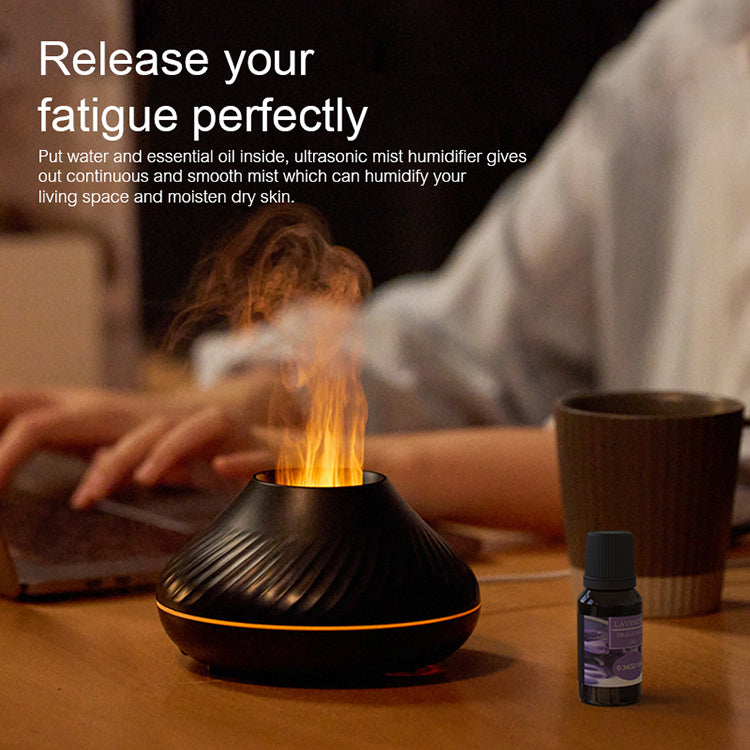 Newest RGB Flame Aroma Diffuser 130Ml