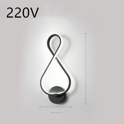 Minimalist bedroom bedside lamp