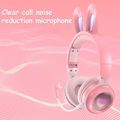 Rabbit Ear Headphones Wireless Luminous Extendable
