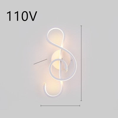 Minimalist bedroom bedside lamp