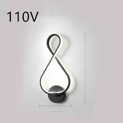 Minimalist bedroom bedside lamp